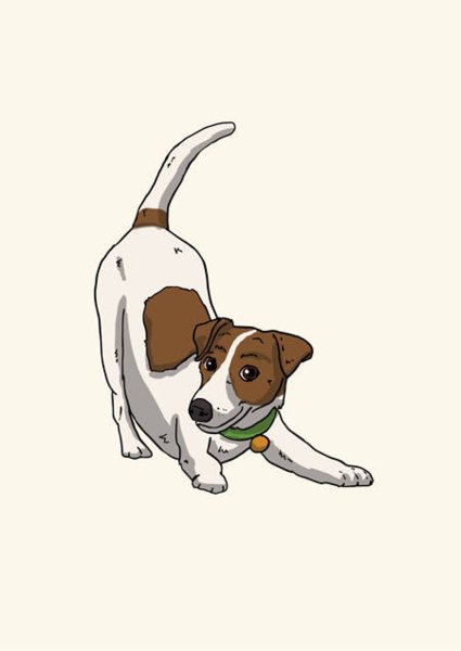 Собака Джек Рассел терьер мультяшный