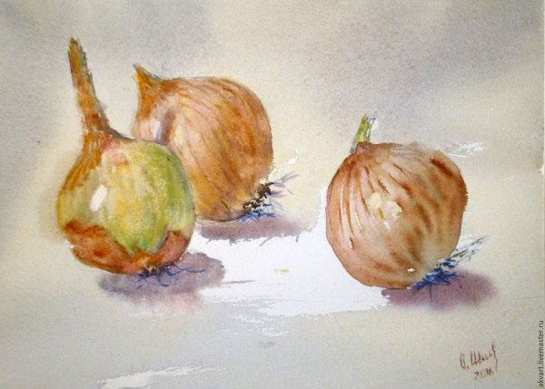 Лук акварель Андрияки