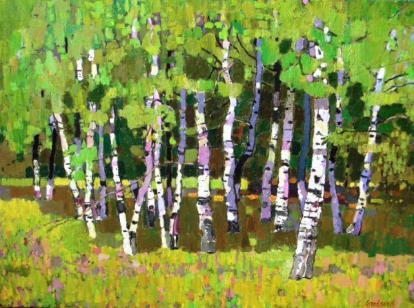 Живопись экспрессионизм Березки