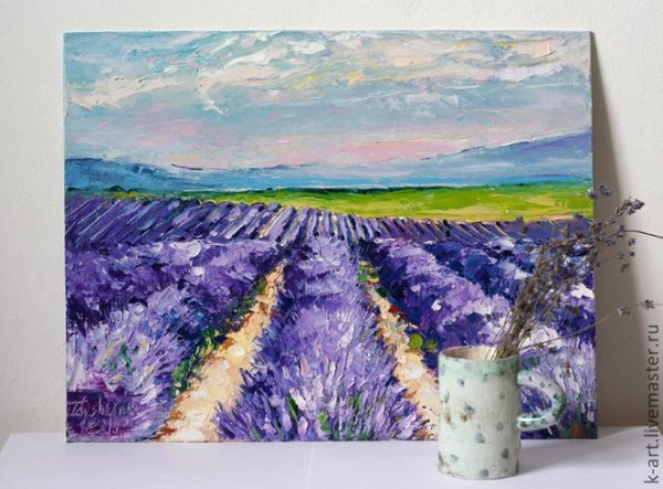 Картины Ван Гога Лавандовое поле
