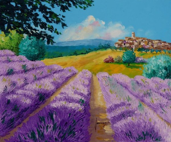 Жан Марк Жаньячик картины Лаванда