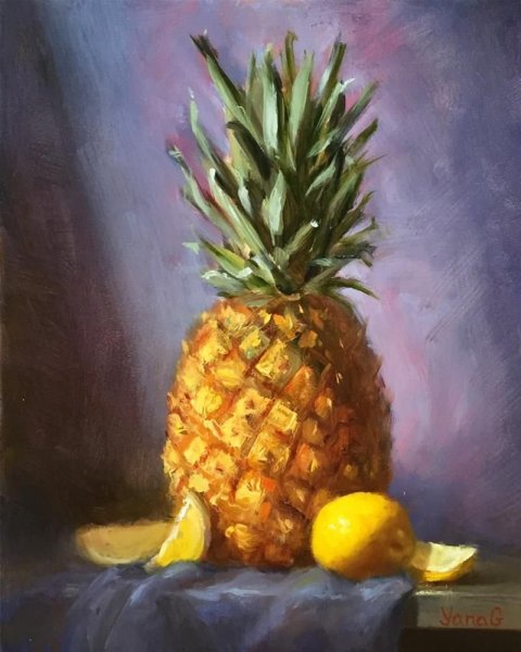 Ананас мастихином