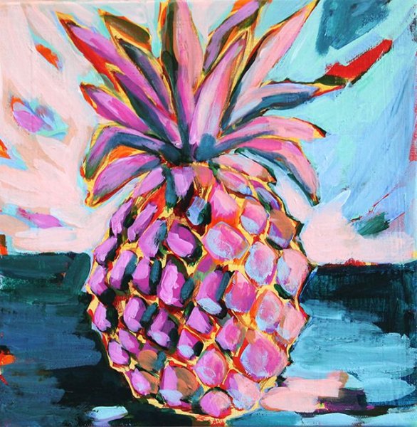 Рисование в старшей группе на тему ананас