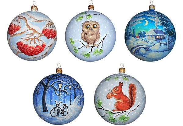 Роспись новогодних шаров для детей