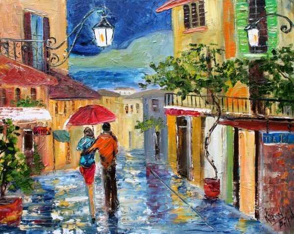 Белладжио Италия улочки живопись