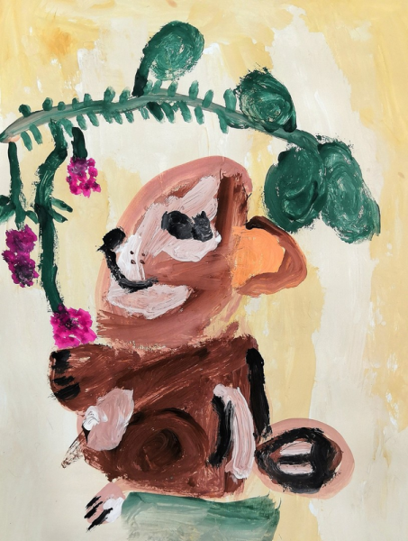 Бурундук гуашью