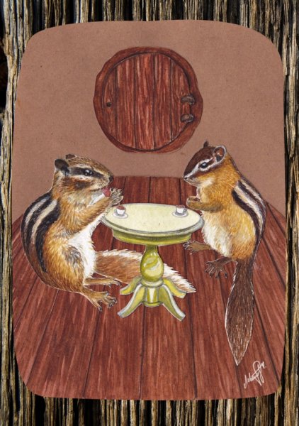 Нарисовать бурундука