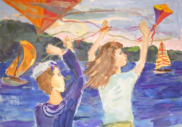 Станковая композиция лето