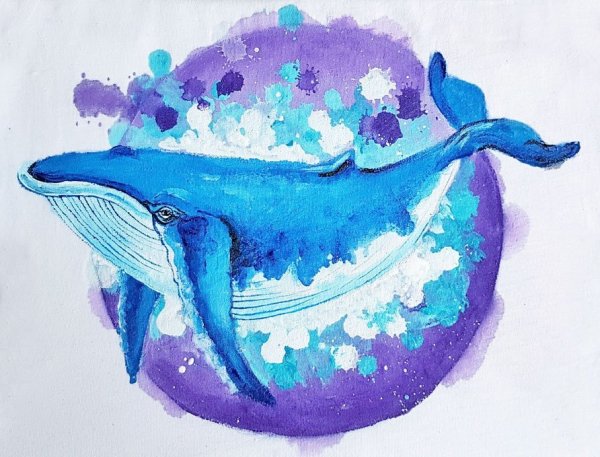 Нарисовать кита