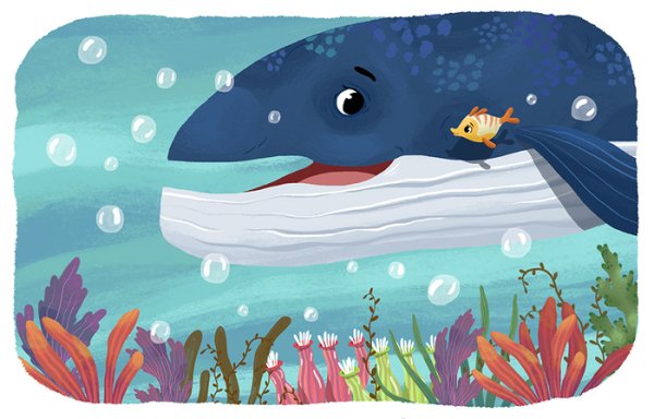 Рыба кит для детей