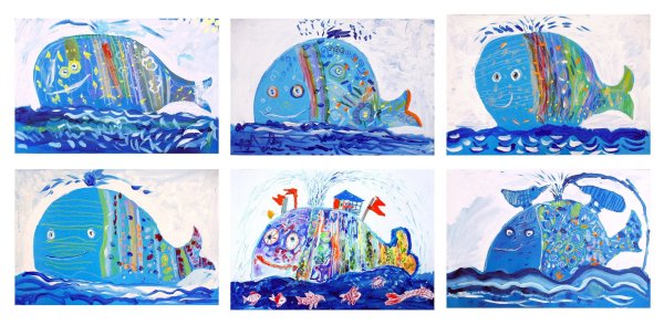 Рисование рыбки в изостудии