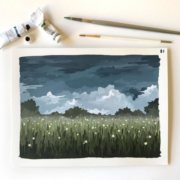 Идеи для рисования гуашью