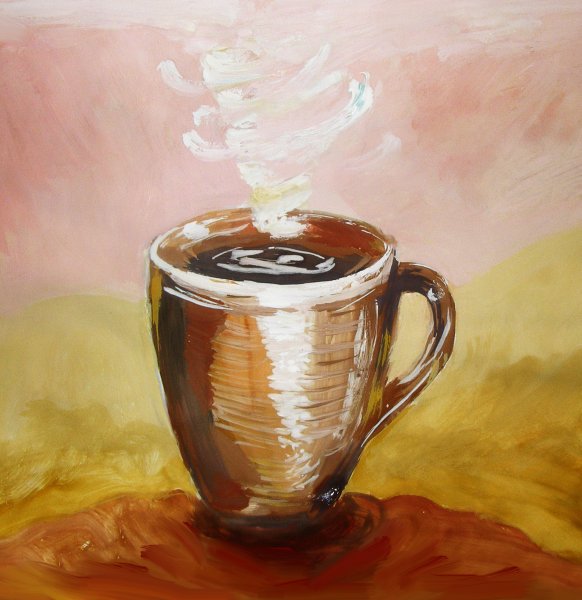 Кофе гуашью