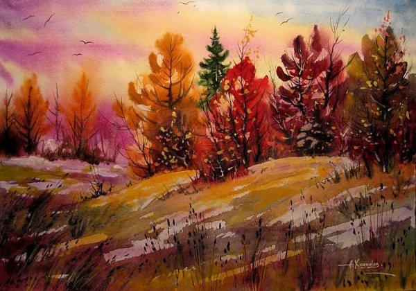 Александр Ходюков осень картины