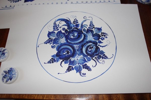 Искусство Гжели. Гжельские мотивы.