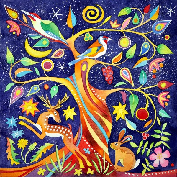 Декоративное рисование деревьев