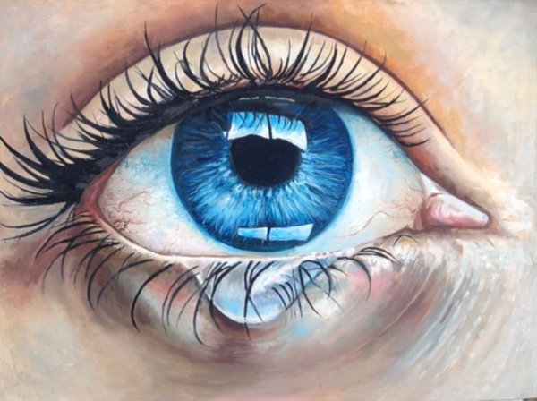 Плачущий глаз арт