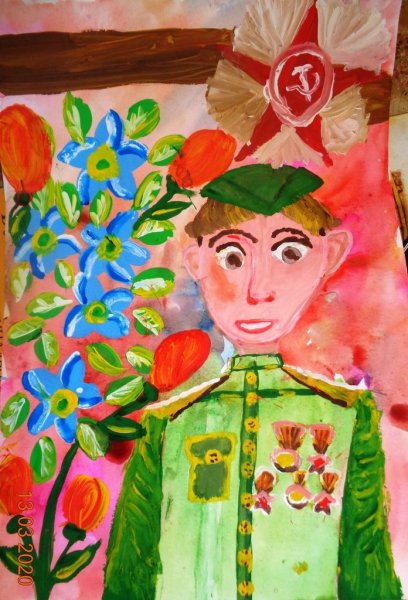 Детские рисунки солдатам