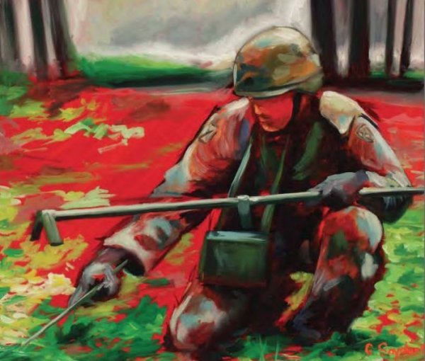 Акварель Военная тематика