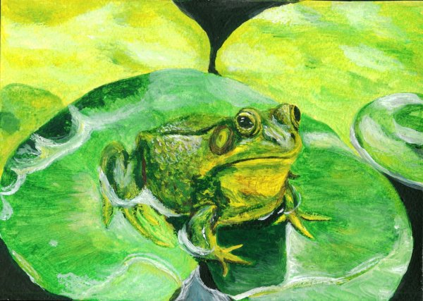 Лягушки в живописи