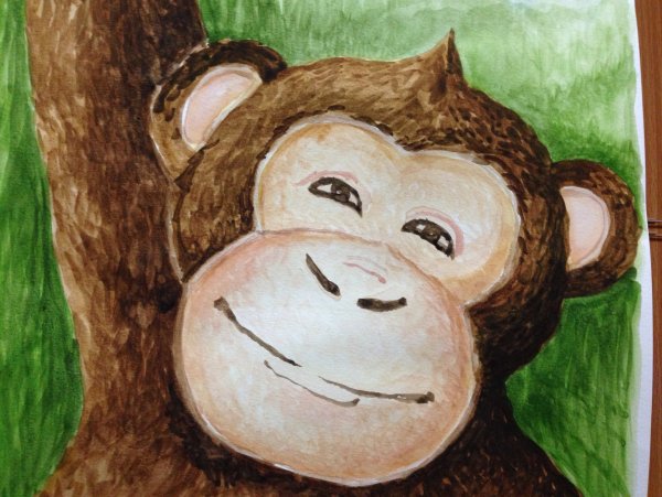 Картина обезьяны