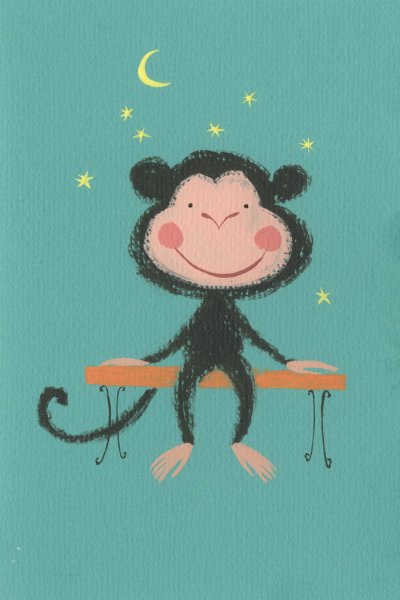 Милая обезьянка рисунок