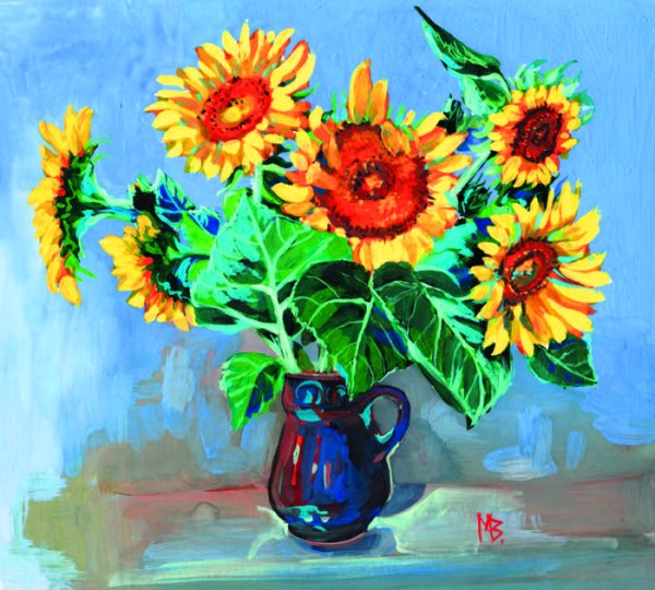 Рисунки цветов гуашью