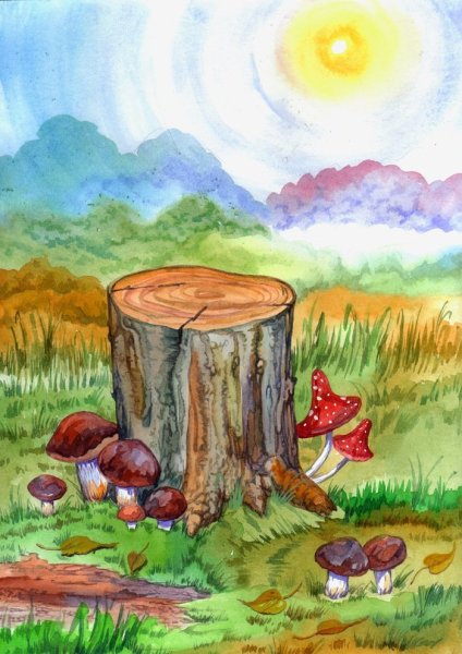 Пень для детей