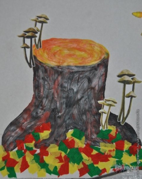 Поделка пенек