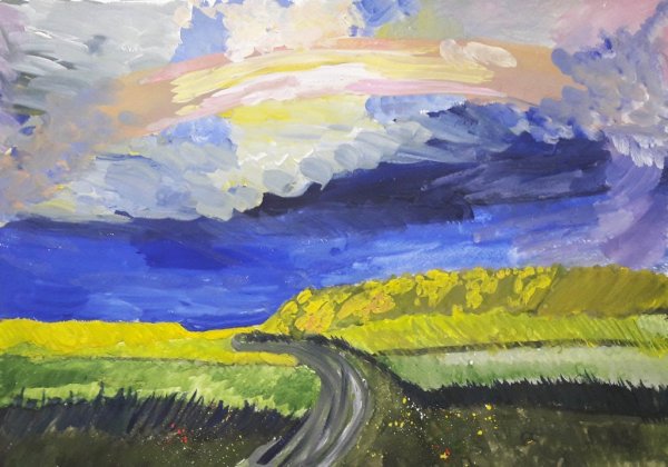 Молния в живописи