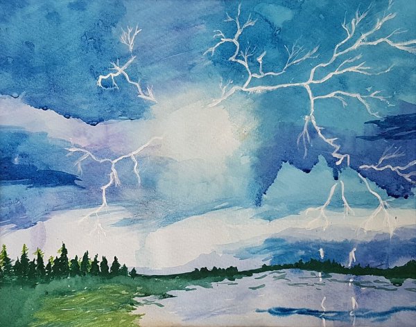 Пейзаж буря