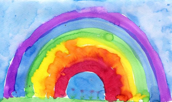 Радужные рисунки