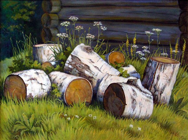 Натюрморт с дровами