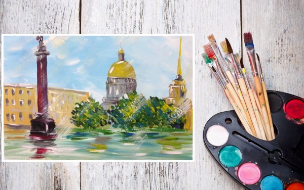 Рисование гуашью