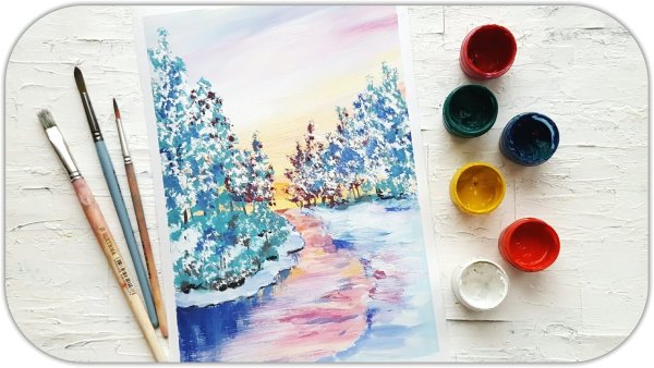 Рисунки гуашью