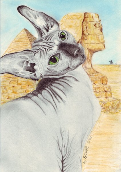 Простенький арт сфинкса