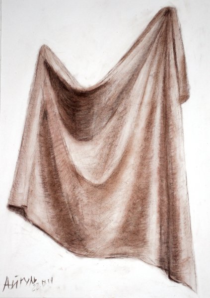 Академический Этюд драпировки гризайль