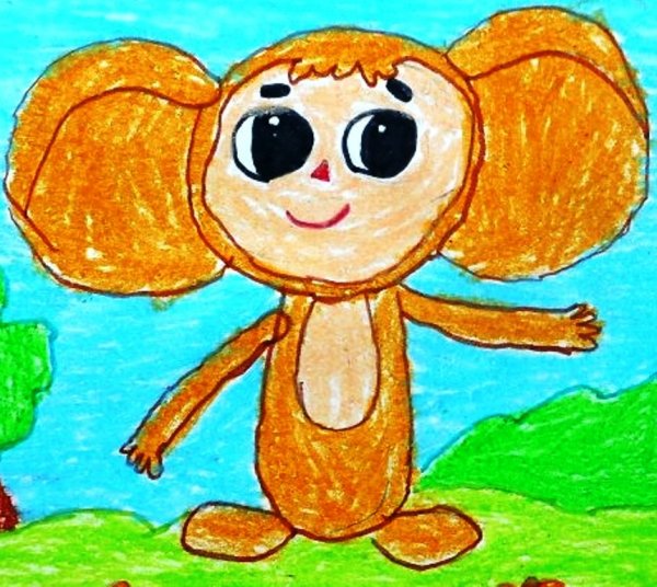 Рисование Чебурашка