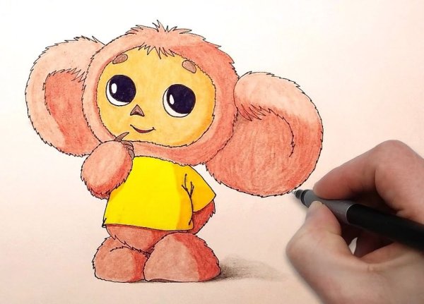 Рисование Чебурашка