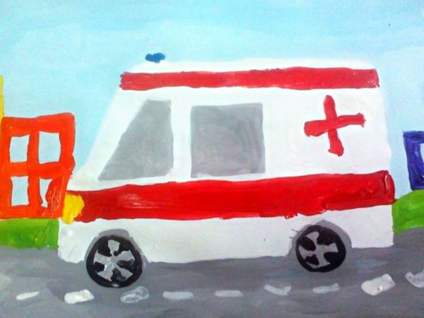 Машины нашего города рисование в старшей группе