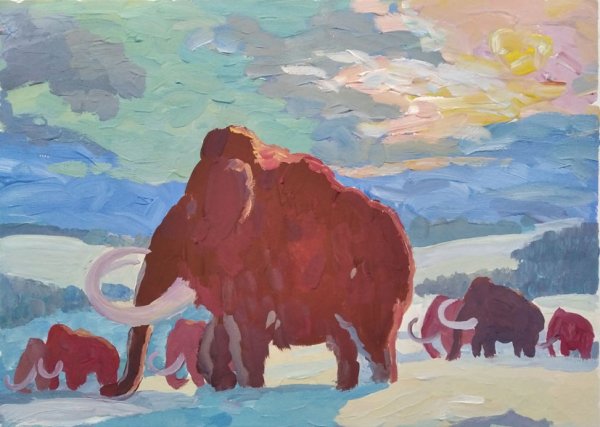 Мамонты пасутся