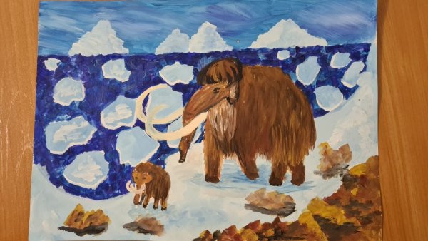 Рисование мамонт старшая группа