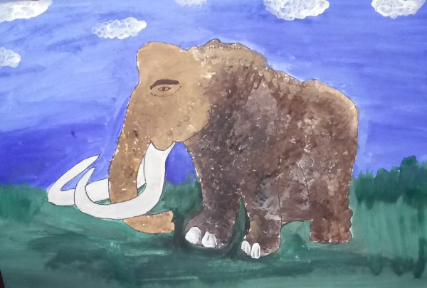 Рисование мамонта