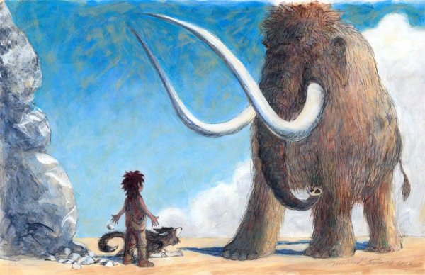 Мамонт картина маслом