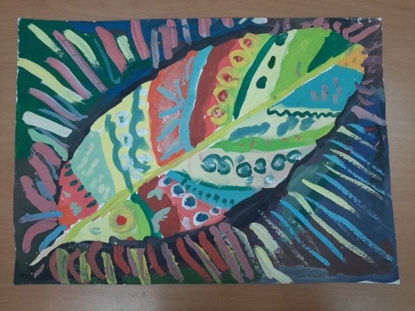 Рисование перо Жар птицы Лыкова