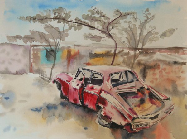 Автомобиль гуашью