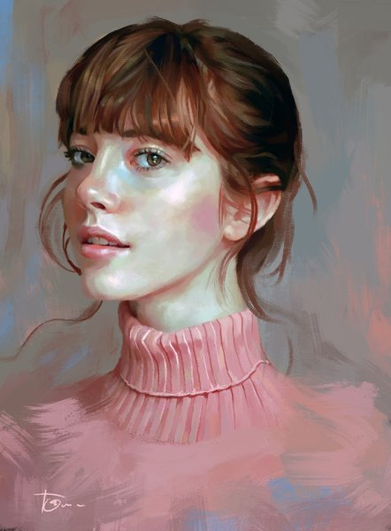 Портрет акрилом