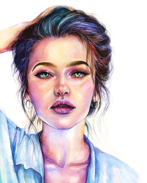 Портрет акрилом на холсте