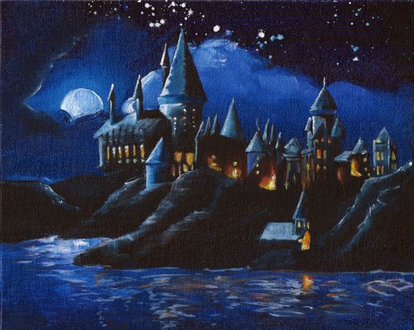 Хогвартс гуашью