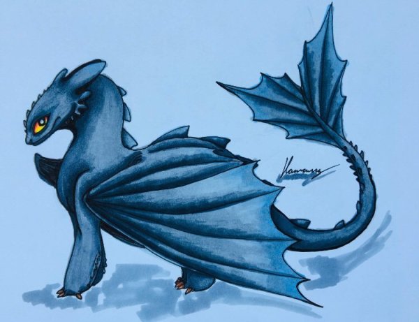 Демон ночная фурия дракон